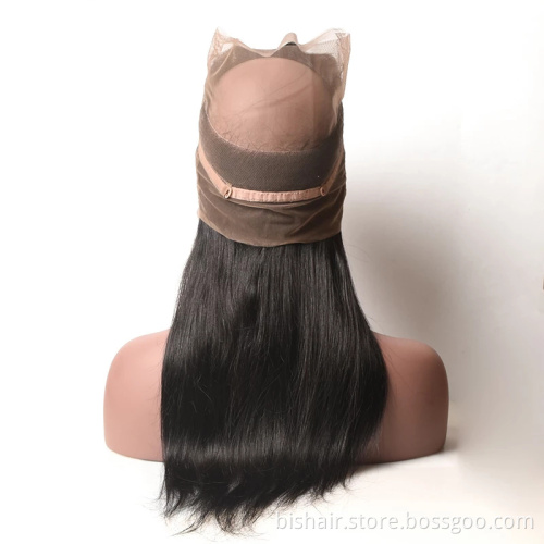 Vendor Hd Transparent Swiss Lace Front Wig Human Hair 360 Lace Frontal Wig Straight Glueless Brazilian 100% Virgin Full Lace Wig
